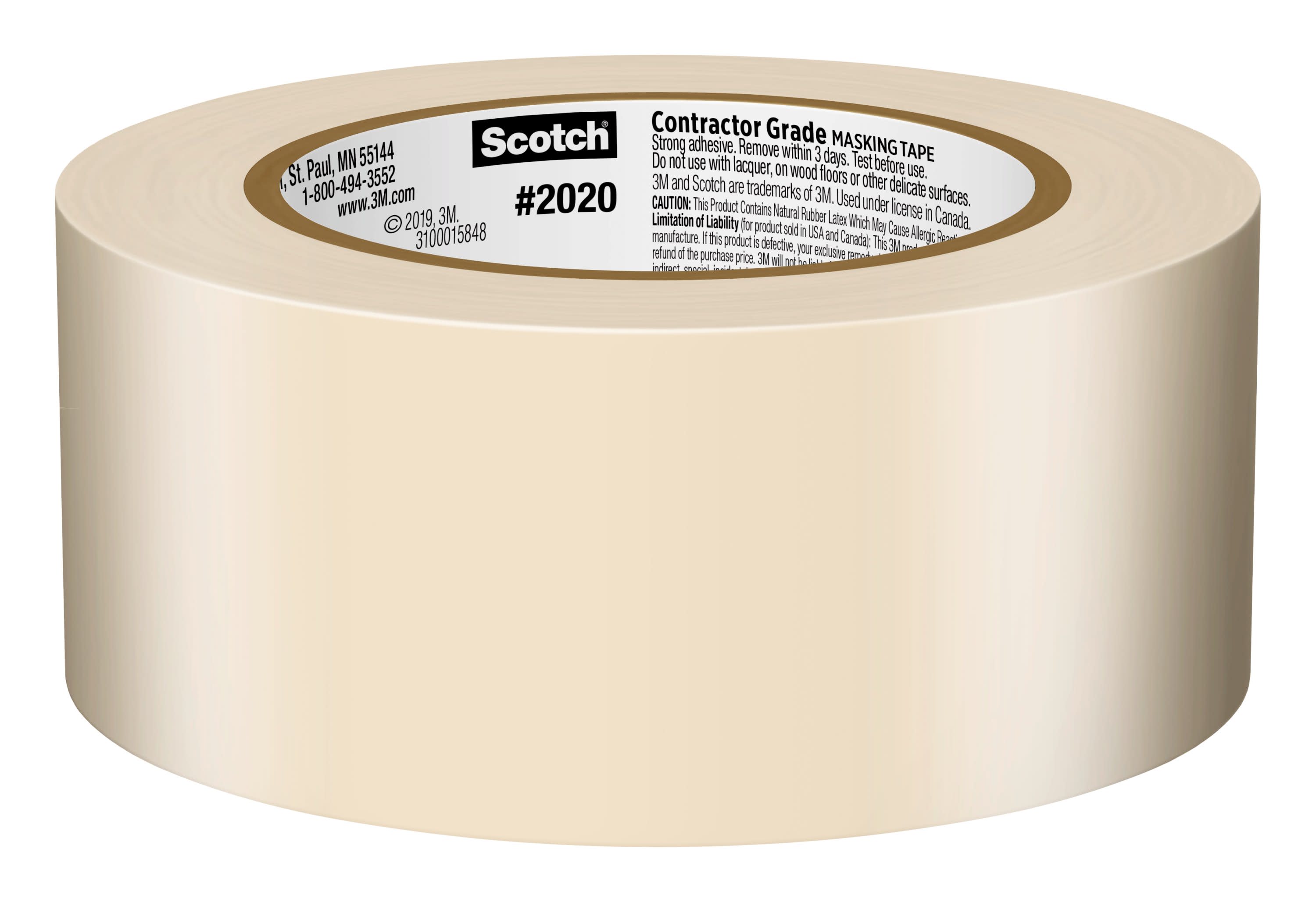 3M 021200410826 Painter's Masking Tape, 1.8 x 60 Yd - 6 pack