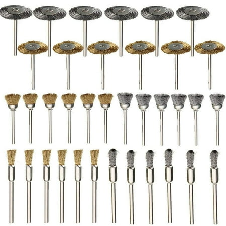 

Ekeka Free Shipping 36pcs Removal Mini Rotary Tools Wheel Wire Brush Set Stainless Steel Welding