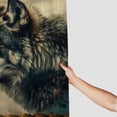 thumbnail image 3 of Orinice Wolf Tapestry Bathroom Decor Set Colorful Luxurious Graphic Print Polyester Fabric Fashion Shower Curtain Set with Hooks 60x72, 3 of 7