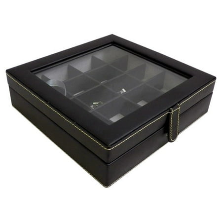 Bey-Berk 20 Pocket Cufflink Box