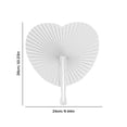thumbnail image 3 of Abanicos de mano portátiles Suministros para fiestas de baby shower Regalos para invitados de boda (5PCS Heart) Wdftyju Libre de BPA, 3 of 3
