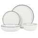 thumbnail image 4 of Juego de vajilla Gibson Home Oslo de 16 piezas de porcelana blanca, 4 of 6