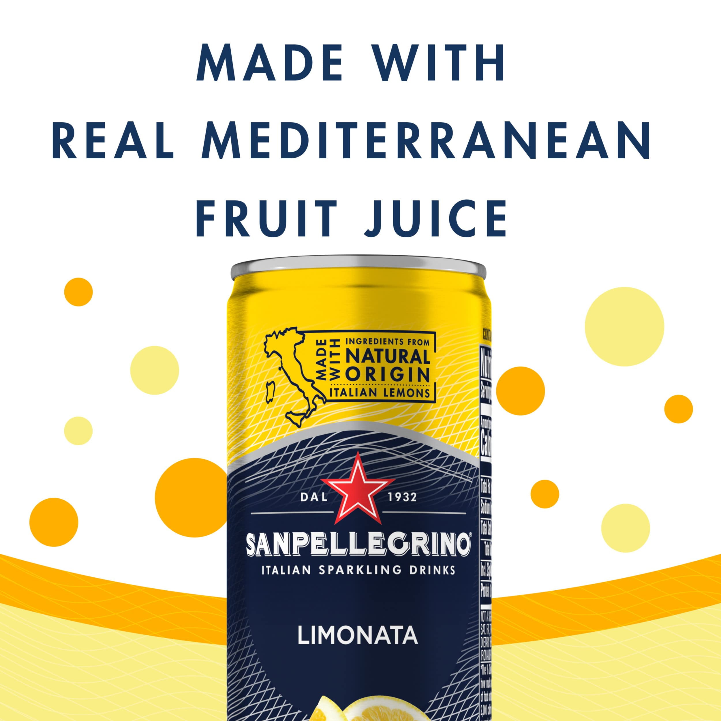 Sanpellegrino Italian Sparkling Drink Limonata, Sparkling Lemon Beverage, 24 Pack Of 11.15 Fl Oz Cans