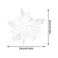 thumbnail image 3 of Women's Crystal Beads Floral Brooch Pin - 3D Mesh Flower with Irregular Ribbon Leaf Design for Bridal Wedding Dress Decoration, Prom Evening Attire Accessory (1 Piece), 3 of 7