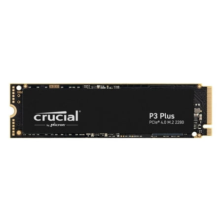 Crucial P3 Plus 2TB PCIe 4.0 3D NAND NVMe M.2 SSD, up to 5000MB/s - CT2000P3PSSD8