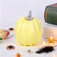 thumbnail image 4 of Cozival Small Realistic Artificial Pumpkin with Vine, Mini Decorative Pumpkin for Fall Home Decor, Thanksgiving ,Table Centerpiece,5x8.5cm, 4 of 7