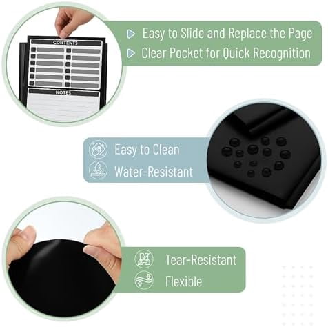 - Black Plastic Folders with Pockets and Prongs, 24 Pack, Letter Size, Black Flexible Plastic Folders with Prongs, Clear Front Pocket and Card Slot