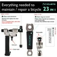 thumbnail image 3 of 23 Piece Bike Tool Kit - Bicycle Repair Tool Box Compatible - Mountain/Road Bike Maintenance Tool Set with Storage Case (Black), 3 of 5