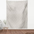 thumbnail image 4 of Ambesonne Marine Fabric by the Yard Upholstery, Hand Drawing Image of Salmon, 1 Yard, Pearl and Taupe, 4 of 5