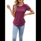 thumbnail image 1 of Camisetas de Corta para Mujer, Blusas Informales de Moda para Verano y . Conjuntos de Vacaciones Modernos. Rojo Carmesí L, 1 of 10