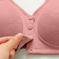 thumbnail image 3 of Hessimy Daisy Bra, Comfortable Daisy Bras Front Snaps, Women's Wire-Free Front Button Closure Bra(Pink,38), 3 of 7