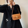 thumbnail image 3 of Sywqhk Bolso De Hombro De Cuero De Pu Retro Para Mujer Bolsos De Mini Axilas De Color Sólido (Marrón) Sywqhk Para estrenar, 3 of 6