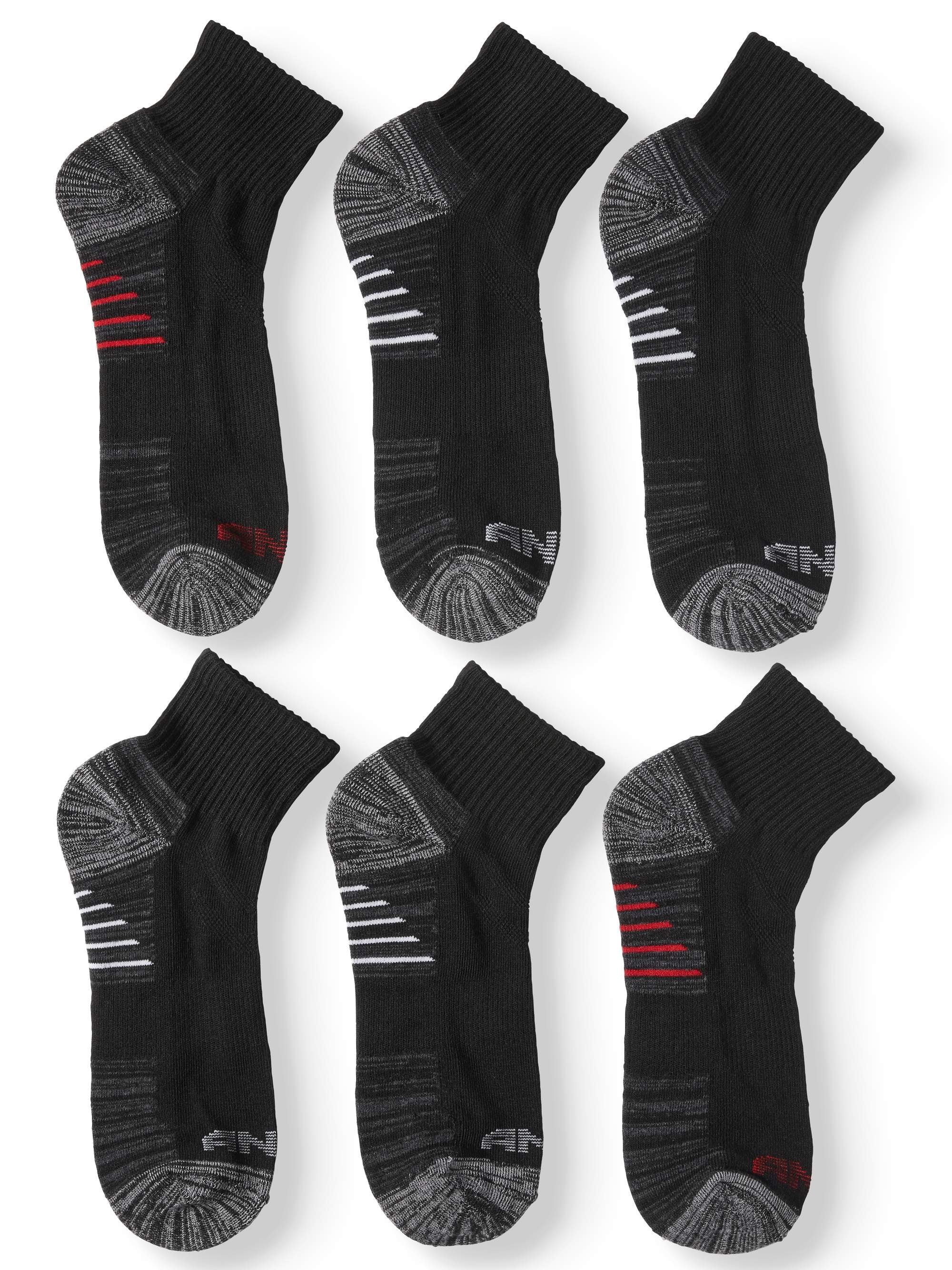 Men‘s Pro Platinum Quarter Cut Socks, 6 Pack