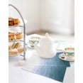 thumbnail image 4 of Blue Coastal Wave Kitchen Dish Towels for Drying Dishes Set of 2, Summer Ocean Nautical Beach Ombre Waffle Weave Microfiber Hand Tea Bathroom Towels Quick Dry & Absorbent Towel 12x12, 4 of 7