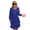 Navy Blue, variant on Layered Chiffon Dress for Women Long Sleeve Crew Neck Ruffle Tiered Flowy Dress Casual Wedding Guest Dress Blue