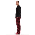 thumbnail image 3 of #FollowMe Mens Novelty Pajama Pants Set with Matching Socks  Fun & Comfy Sleepwear (Red Black Buffalo Plaid with Socks - Bring Me Beer, Small), 3 of 5