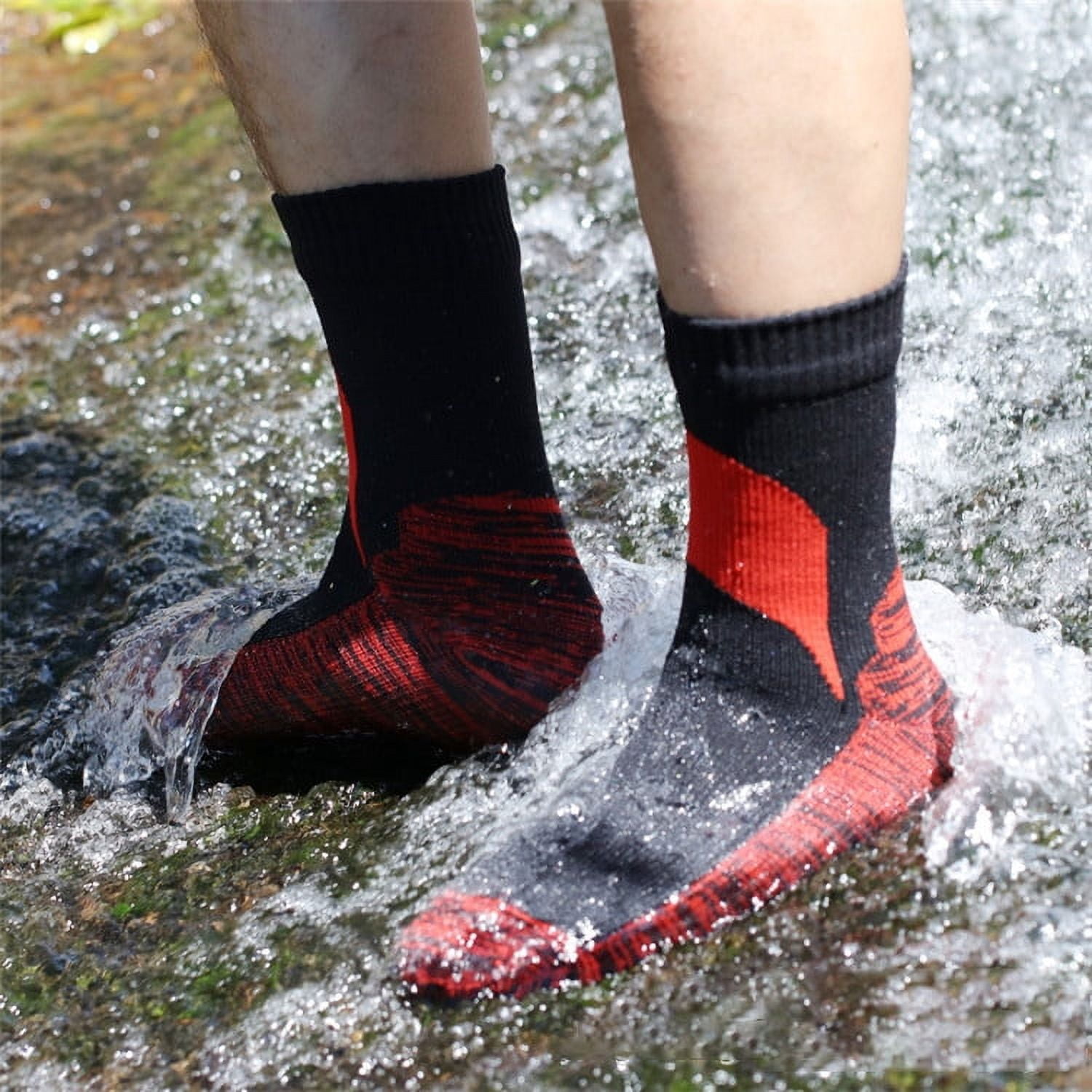 100% Waterproof Socks Breathable Water-resistant Outdoor Camping Skiing Hiking Diving Wading Trekking Socks
