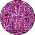thumbnail image 1 of Ahgly Company Indoor Round Persian Pink Traditional Area Rugs, 6' Round, 1 of 4