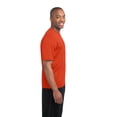 thumbnail image 3 of Sport Tek Adult Male Men heathered Short Sleeves T-Shirt Dp Orange Hthr Large, 3 of 6