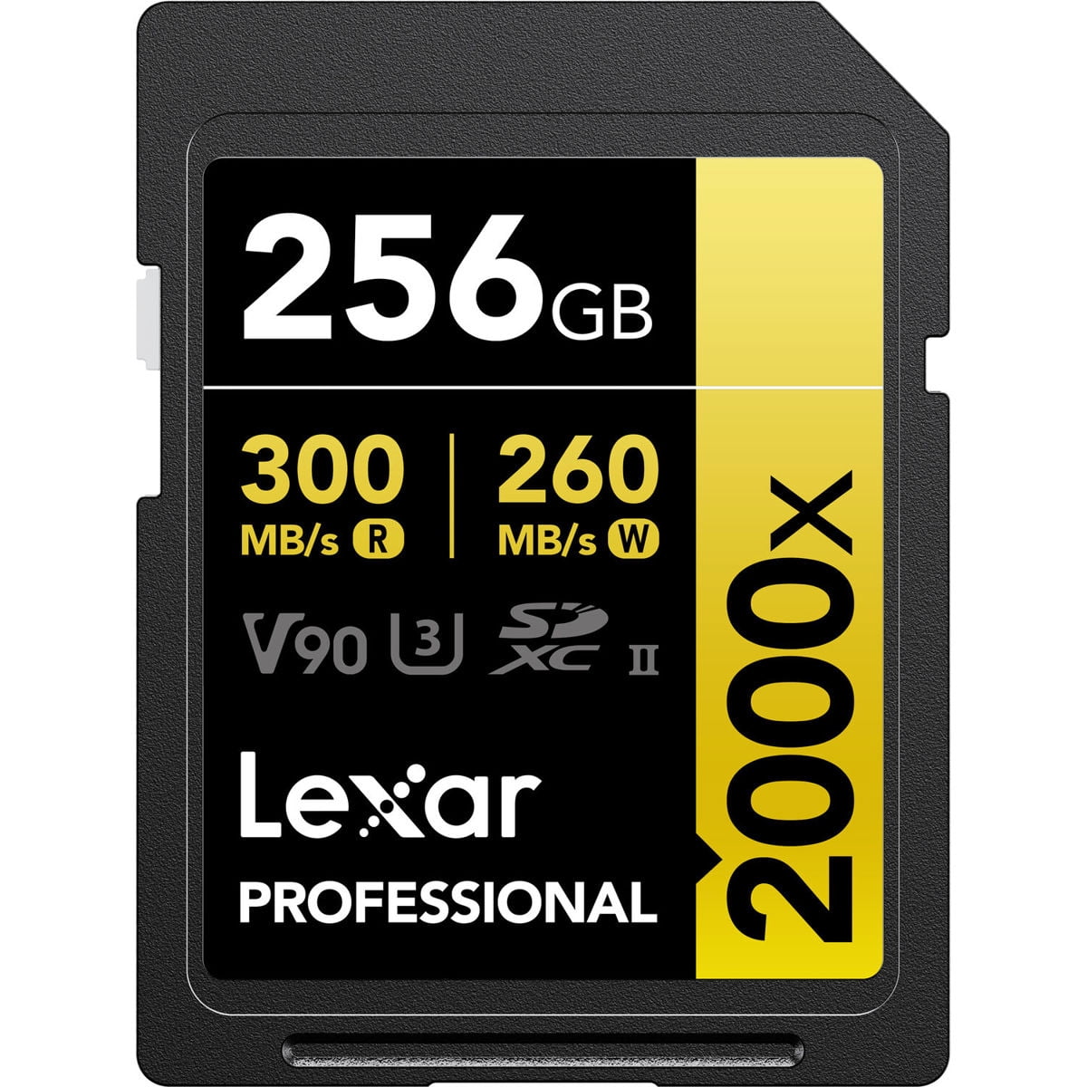 Lexar GOLD Series Professional 2000x 256GB UHS-II SDXC Memory Card