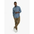 thumbnail image 6 of Chaps Men's & Big Men's Long Sleeve Flex Twill Yarn-Dye Woven Shirt, Sizes S-3XL, 6 of 8