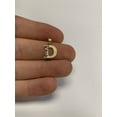 thumbnail image 3 of 10k Real Solid Gold Two Tone D Initial Pendant with Diamond Cut Finish, Available in Different Letters Personalized Letter Jewelry Gifts for Her, 3 of 3