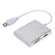 thumbnail image 1 of Adaptador convertidor USB 3.0 a VGA/HDMi LAN TDVI de aleación de aluminio multifuncional de alta calidad, 1 of 10