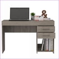 thumbnail image 5 of Desks, Modern 2-Drawer 1-Shelf Computer Desk Light Gray | Particle Board, 5 of 7