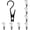 Black*10, variant on 1 Pc Laundry Hooks, Plastic Clothes Pins, Super Strong Hanger Clips, Closet Organizer Clamps Hooks for Clothing Store, Home, Office & Workshop, White