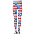 thumbnail image 1 of Aayomet Leggings de Sport Imprimés pour Femmes, Pantalons de Yoga Léopard Évasés (Rouge, TG), 1 of 5