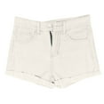 thumbnail image 4 of MIXUE Shorts For Women Summer Denim Solid Color High Waist Button With Pockets Fashion Jeans Sportswear,White,M, 4 of 4