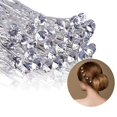 thumbnail image 1 of Paquete de 40 horquillas para el pelo de novia, dama de honor, boda, clips, alfileres, flores de diamantes de imitación, accesorios para peinados de cristal, color plateado, 1 of 5