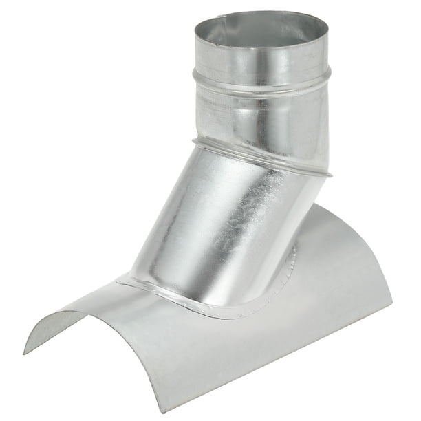 Duct Connector, Saddle Take Off 45 Degree 6" Duct to 4" Outlet Saddle Branch Extension Duct Splitter