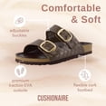 thumbnail image 2 of Cushionaire Lang Slip On Cork Footbed Sandals for Women – Comfortable Slides with Adjustable Buckle, Casual Summer Sandals for Women, 2 of 8