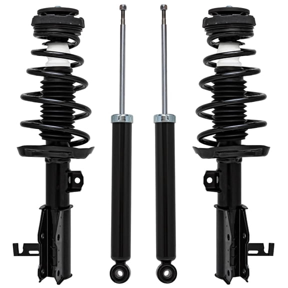 Detroit Axle - FWD 2.0L Front Struts w/ Coil Spring   Rear Shock Absorbers Replacement for 2011-2016 Buick Regal - 4pc Set