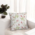 thumbnail image 6 of Honeii Roses Flowers Print Throw Pillow, Square Decorative Pillow Forms Soft Fluffy Plump Pillow Decorative Pillow Inserts,Couch Pillows-16"x16", 6 of 7