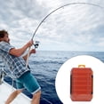 thumbnail image 3 of fastboy Fishing Box Storage Tackle Lure Bait Double-sided Container Compartments Organizer Backpack Tools Accessory Capacity Orange, 3 of 7