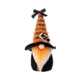 thumbnail image 2 of 1PC Halloween Faceless Gnome Decor,6.99in Gradient Candy Color Plush Figurine with Witch Hat, Soft Cloth Tabletop Ornament for Home Office Party Fall Holiday Decoration,Orange, 2 of 5