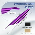 thumbnail image 2 of Arrows Spin Vanes, 50 Pack 1.8 Inch Plastic Arrow Fletching for DIY Shooting Purple, 2 of 5