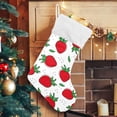 thumbnail image 5 of Coolnut Cute Strawberry Fruit Christmas Stockings, Christmas Presonalized Large Stocking Sock, Set of 2 Xmas Party Winter Decor Candy Bag Family Holiday Gift, 17.7 Inch, 5 of 7