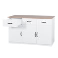 thumbnail image 5 of FuxinDecor Wooden Sideboard Storage Cabinet,Buffet Cabinet with 3 Doors 3 Drawers, Coffee Bar Cabinet, Kitchen Console Table for Living Room, 5 of 9
