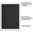 thumbnail image 5 of Americanflat 4x6 Collage Picture Frame with Shatter-Resistant Glass Fits 9 use as One 14x20 Frame Signature - White, 5 of 8