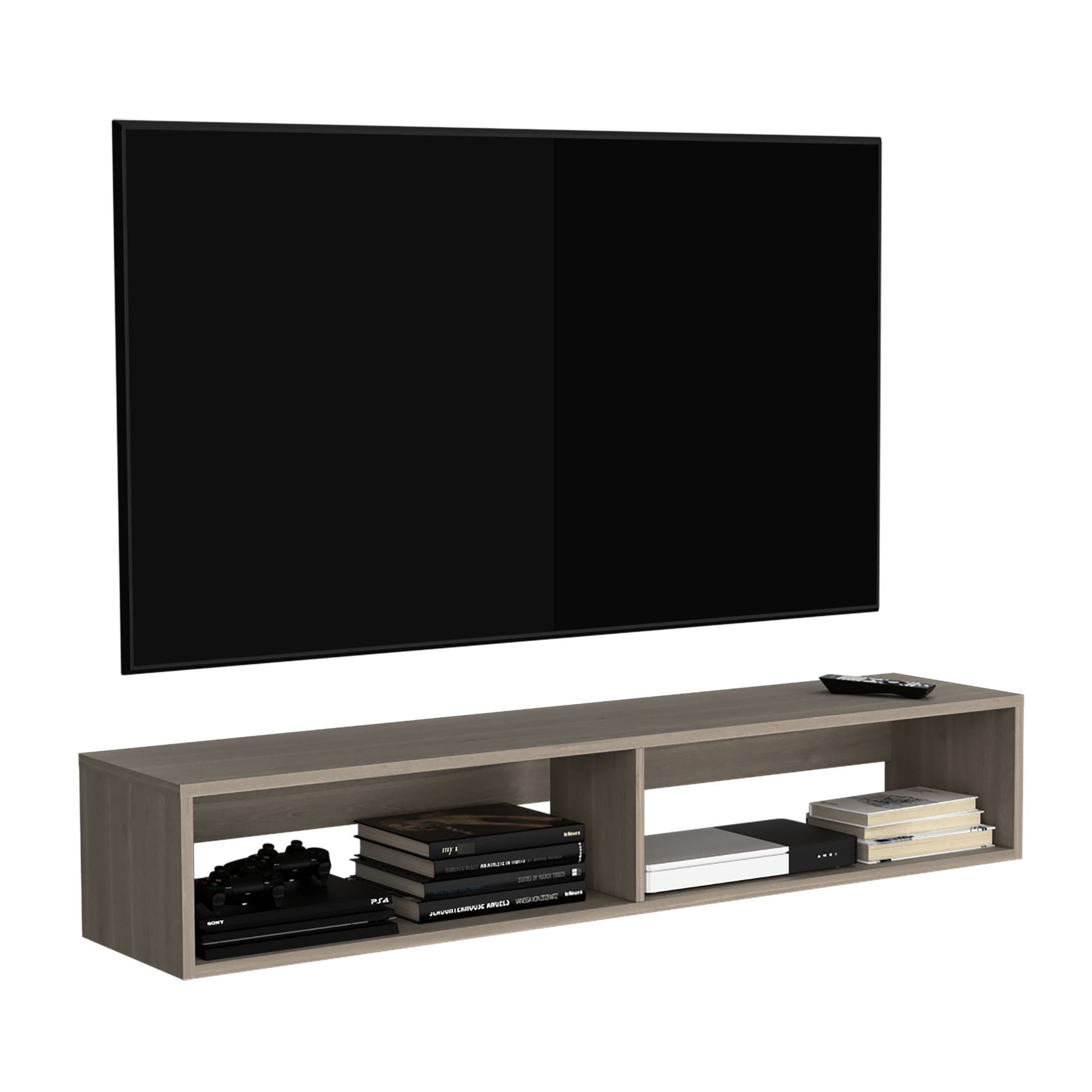 Unique Floating Design & Easy Cable Management - Free Up Floor Space and Keep Cables Tidy in Bedroom