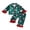 Green-Santa, variant on RUINIXCW Kids Toddler Baby Girl Christmas Silk Stain Pajamas Set Spring Fall Winter PJS Sleepwear Long Sleeve Button Down Collar Shirt Tops Pants Set