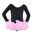 thumbnail image 3 of Little Girls' Leotards Long Sleeve Glitter Dance Ballet Tutu Dresses Ballerina Size 6-7T, 3 of 6