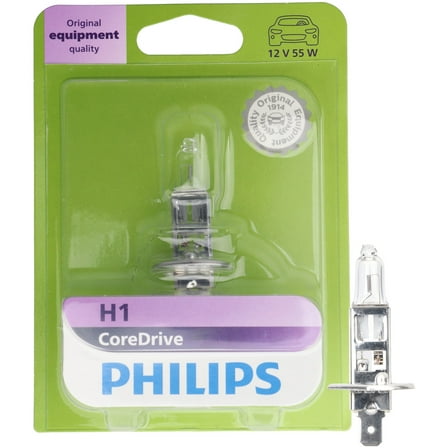 Philips CoreDrive H1 Halogen Headlight Bulb, 1 Pack, Fits Select Vehicles
