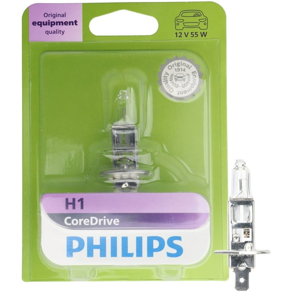 Philips CoreDrive H1 Halogen Headlight Bulb, 1 Pack, Fits Select Vehicles