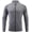Grey-1, variant on Men's Long Sleeved Fitness Jacket, Tight Fitting Quick Drying Zipper Sportswear L,Black-1