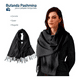 thumbnail image 2 of Bufanda Cuellera Pashmina Palestina De Invierno Para Mujer Color Negro, 2 of 5