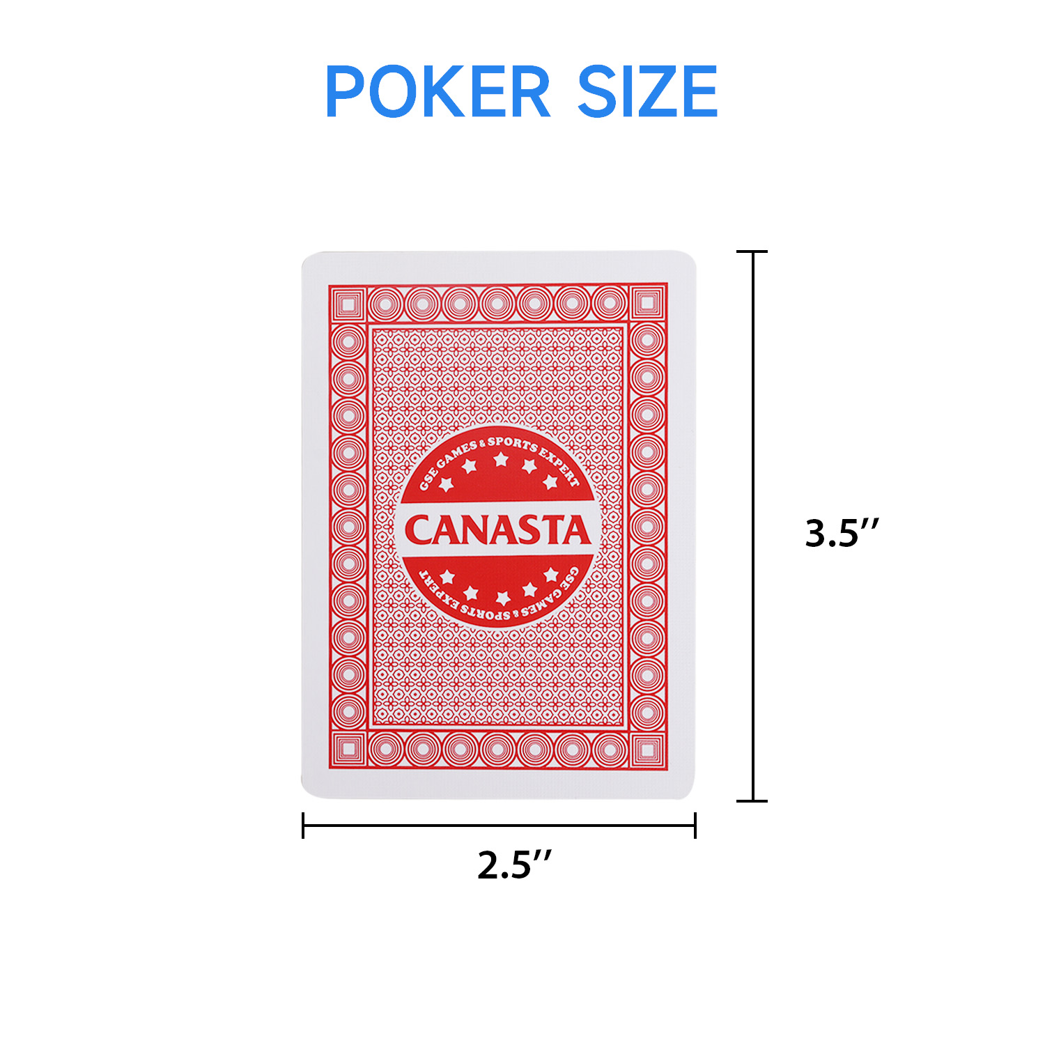GSE Games & Sports Expert 6 Decks Canasta Card Set with Point